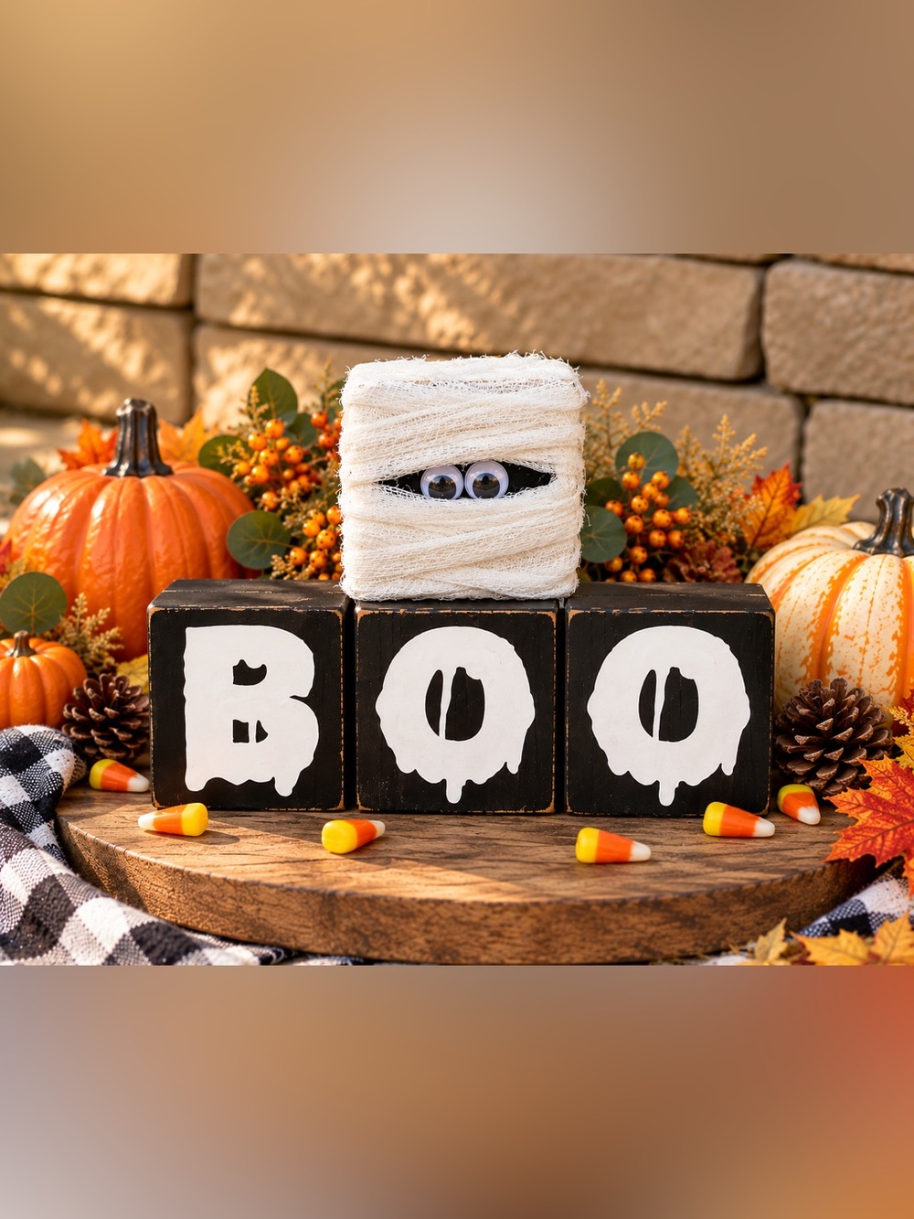 Wooden Halloween Decor